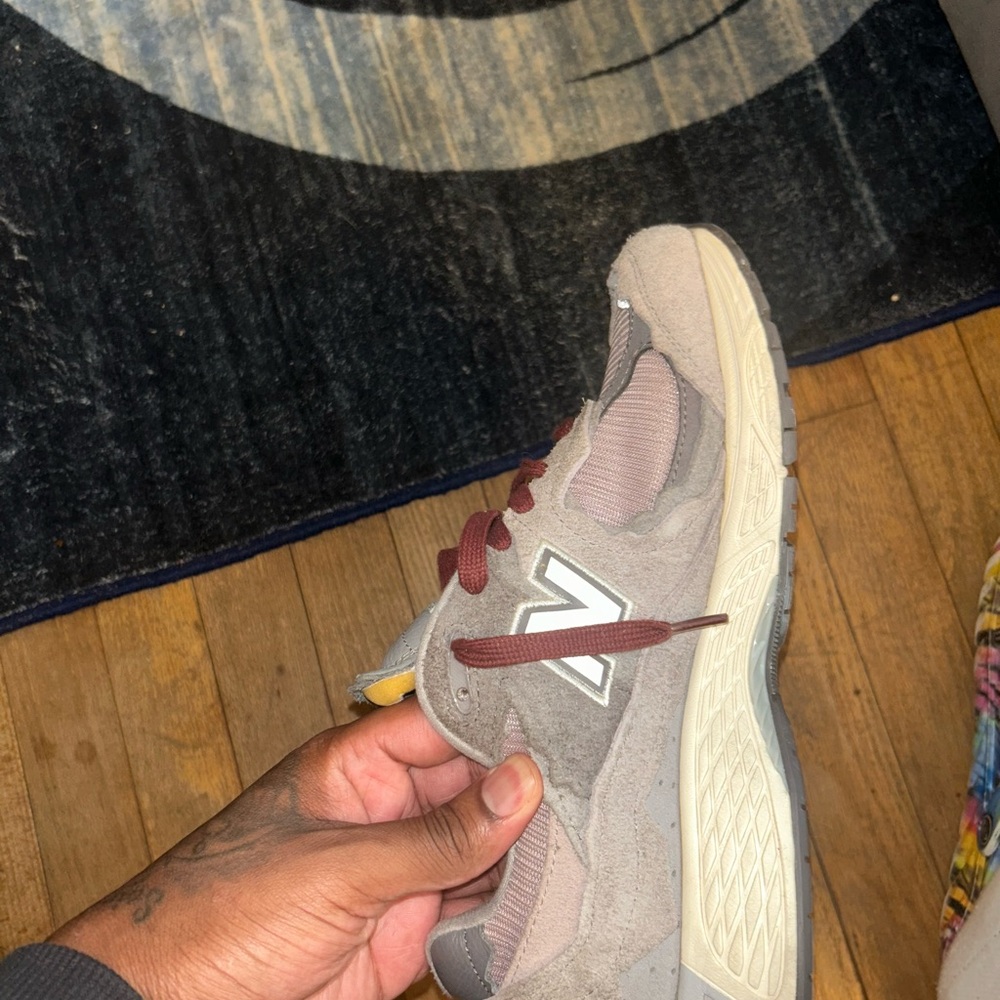New Balance Taupe and Beige Sneakers